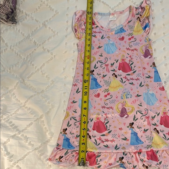 Disney Princess Pink and Blue Nightgown Pajamas with Cinderella belle and more - Picture 6 of 8